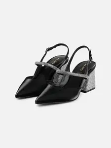 ALDO Embellished Pointed Toe Block Heels