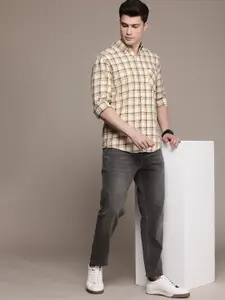 French Connection Pure Cotton Slim Fit Checked Casual Shirt