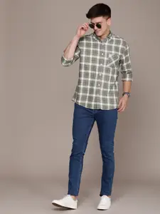 French Connection Slim Fit Opaque Checked Pure Cotton Casual Shirt