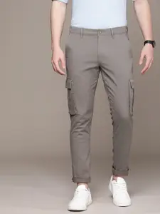 French Connection Men Solid Cargos Trousers