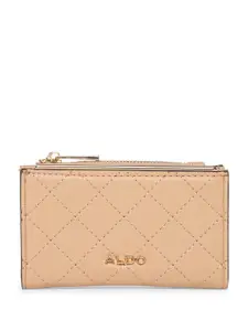 ALDO Women Textured Zip Around Wallet