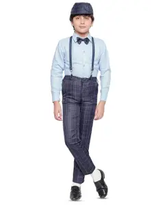BAESD Boys Shirt With Trousers And Suspenders Set