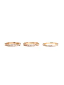 ALDO Gold-Plated Stone-Studded Finger Ring
