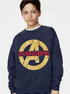 KINSEY Boys Marvel Avengers Printed Fleece Sweatshirt