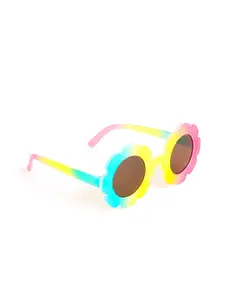 Accessorize Girls Ombre Flower Round Sunglasses