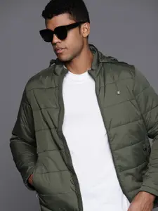 Louis Philippe Padded Jacket with Detachable Hood