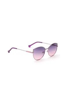 IRUS by IDEE Women Oval Sunglasses With UV Protected Lens IRS1157C4SG
