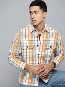 Levis Pure Cotton Relaxed Fit Checked Casual Shirt