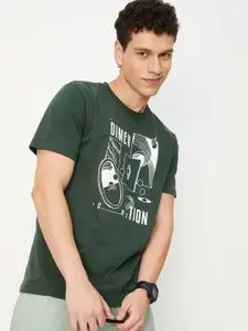 max Graphic Printed Pure Cotton T-shirt