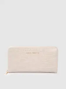 Lino Perros Women Croc Textured Zip Around Wallet