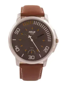 Helix Men Leather Straps Analogue Watch TW027HG07