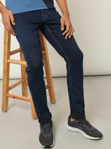 Lee Men Bruce Skinny Fit Mid-Rise Clean Look Light Fade Stretchable Jeans