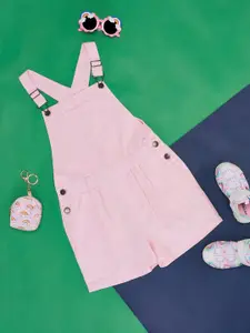 Pantaloons Junior Girls Shoulder Straps Cotton Pinafore Dress