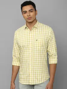 Allen Solly Slim Fit Gingham Checks Checked Pure Cotton Casual Shirt