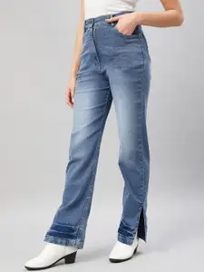 Chemistry Women Flared High-Rise Clean Look Heavy Fade Jeans