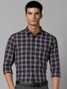 Allen Solly Spread Collar Tartan Checks Slim Fit Cotton Casual Shirt