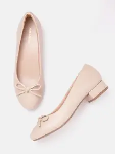 Allen Solly Block Pumps with Bows Detail