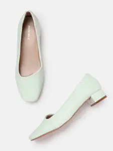 Allen Solly Women Square-Toe Block Heel Pumps