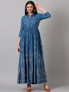 PURSHOTTAM WALA Ethnic Motifs Printed Maxi Ethnic Dress