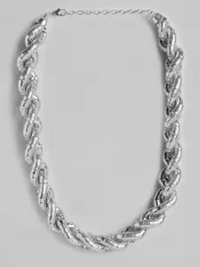 RICHEERA Brass Silver-Plated Necklace