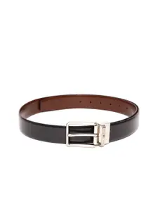 Tommy Hilfiger Men Black & Brown Genuine Leather Reversible Belt