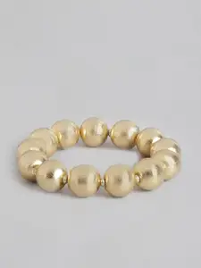 RICHEERA Gold-Plated Artificial Beads Bracelet