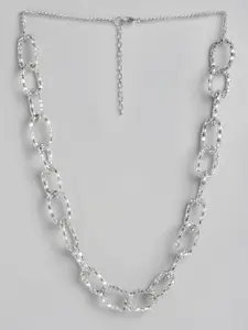 RICHEERA Brass Silver-Plated Necklace