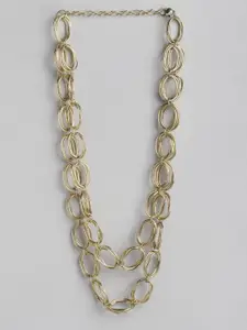 RICHEERA Brass Gold-Plated Necklace