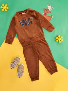 Pantaloons Baby Infant Boys Applique Cotton Sweatshirt