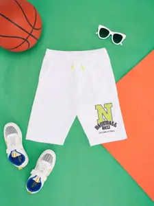 Pantaloons Junior Boys Typography Printed Cotton Sports Shorts