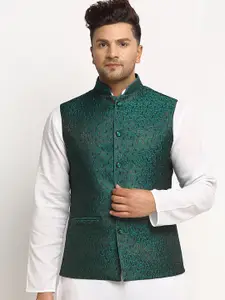 TREEMODA Woven Design Nehru Jackets