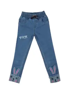 A-Okay Girls Jogger Fit Mid Rise Jeans