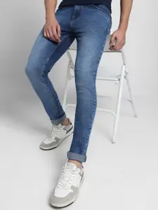 Dennis Lingo Men Mid Rise Slim Fit Clean Look Heavy Fade Stretchable Jeans