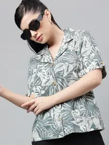 Hancock Relaxed Floral Printed Cotton Formal Shirt