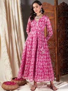 Shae by SASSAFRAS Floral Printed Fit & Flared Maxi Dress