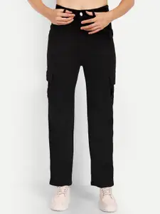 BROADSTAR Women Smart Wide Leg High-Rise Stretchable Jeans