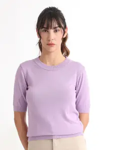 RAREISM Basic Round Neck Sweaters