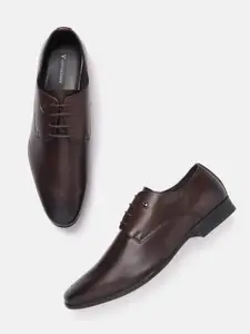 Van Heusen Men Leather Perforated Formal Derbys