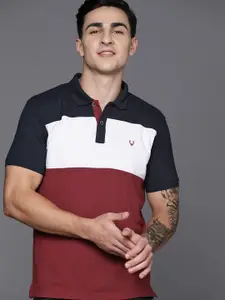 Allen Solly Striped Polo Collar T-shirt