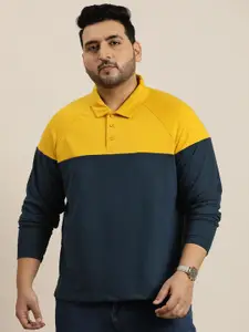 Sztori Men Plus Size Colourblocked Sweatshirt