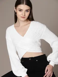 bebe Women Brighter Basics Cable Knit Pullover