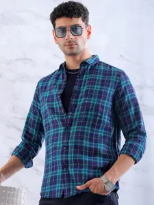 Hardsoda by The Indian Garage Co Slim Fit Tartan Checks Casual Shirt