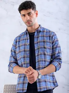 Hardsoda by The Indian Garage Co Slim Fit Tartan Checks Casual Shirt