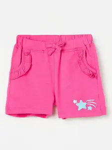 Juniors by Lifestyle Girls Mid-Rise Pure Cotton Regular Shorts