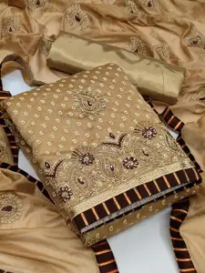 MANVAA Embroidered Pure Cotton Unstitched Dress Material