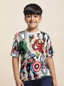 Kids Ville Boys Avengers Printed Pure Cotton Tshirts