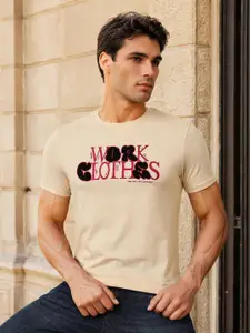 Lee Typographic Printed Slim Fit Cotton T-shirt