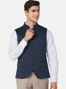 Blackberrys Slim-Fit Woven Nehru Jacket