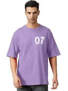 Elibolz Typography Printed Oversized Cotton T-Shirt