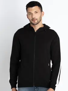 Status Quo Cotton Hooded Front-Open Sweatshirt